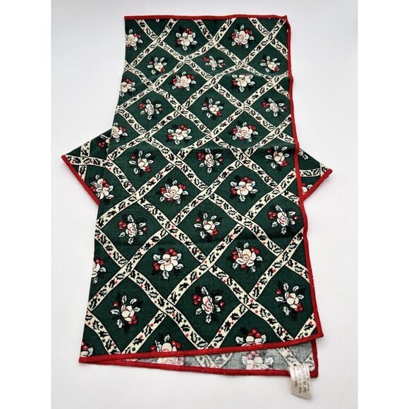 Vintage Jonelle Floral Cotton Napkins Handkerchief 100% Cotton Great Britain - Picture 8 of 9